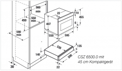 Küppersbusch Wärme-Schublade CSW 6800.0 ohne Glasfront