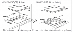 Küppersbusch Induktions-Kochfeld KI 8820.0 SR schwarz, rahmenlos